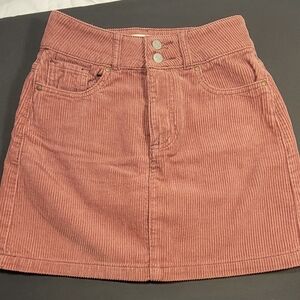 PacSun Rose Corduroy Mini Skirt